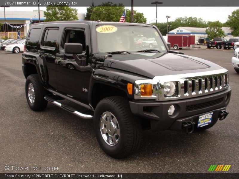 Black / Ebony Black 2007 Hummer H3 X