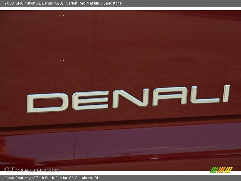 Garnet Red Metallic / Sandstone 2003 GMC Yukon XL Denali AWD