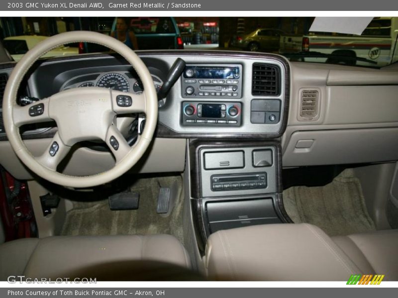 Garnet Red Metallic / Sandstone 2003 GMC Yukon XL Denali AWD