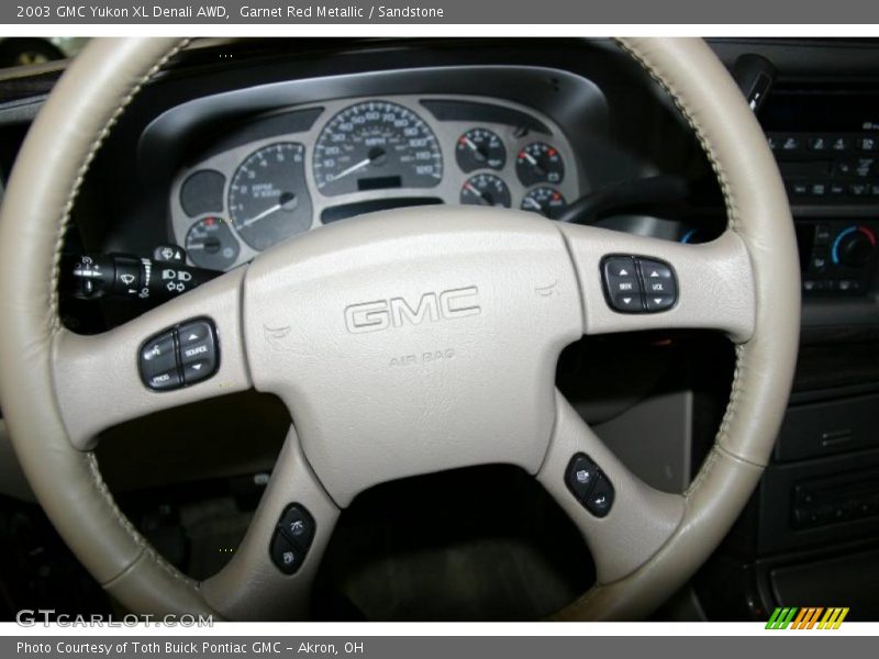 Garnet Red Metallic / Sandstone 2003 GMC Yukon XL Denali AWD