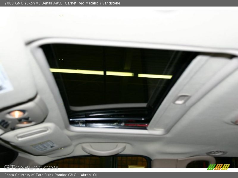 Garnet Red Metallic / Sandstone 2003 GMC Yukon XL Denali AWD