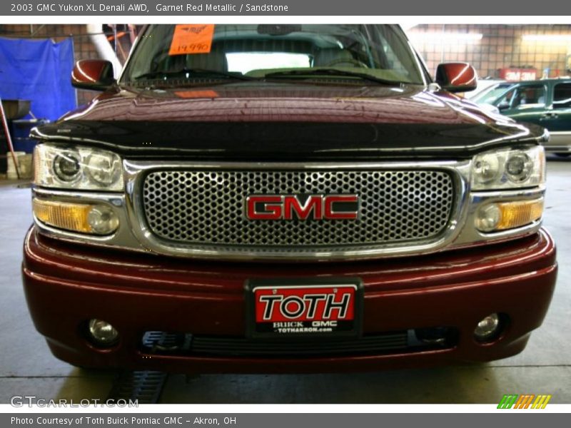 Garnet Red Metallic / Sandstone 2003 GMC Yukon XL Denali AWD