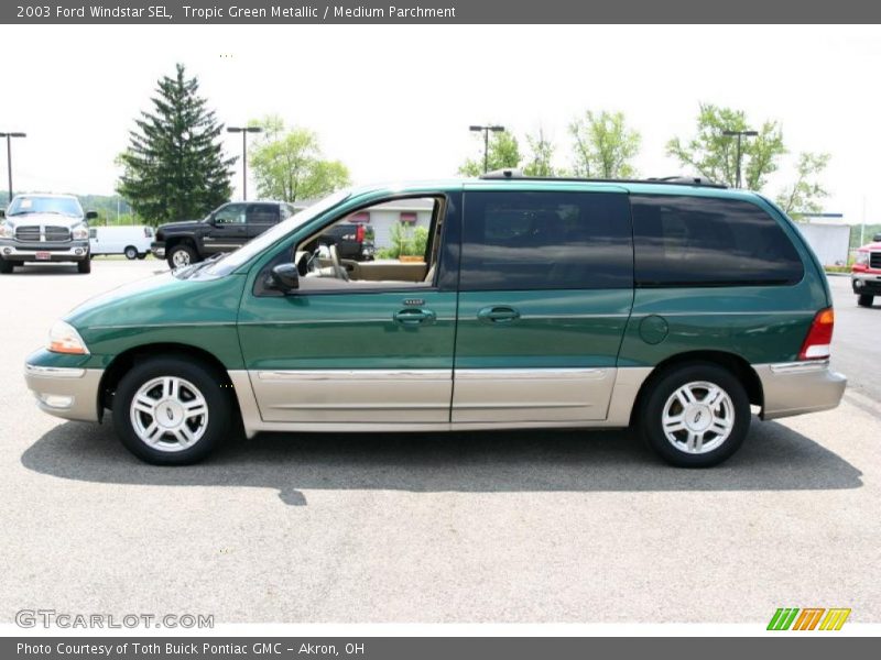 Tropic Green Metallic / Medium Parchment 2003 Ford Windstar SEL