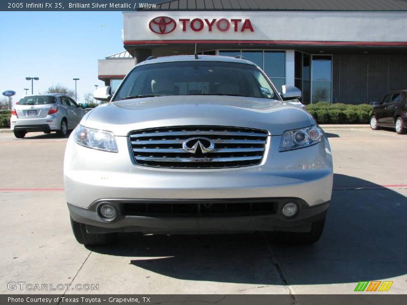 Brilliant Silver Metallic / Willow 2005 Infiniti FX 35