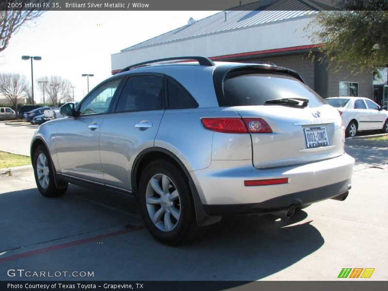 Brilliant Silver Metallic / Willow 2005 Infiniti FX 35