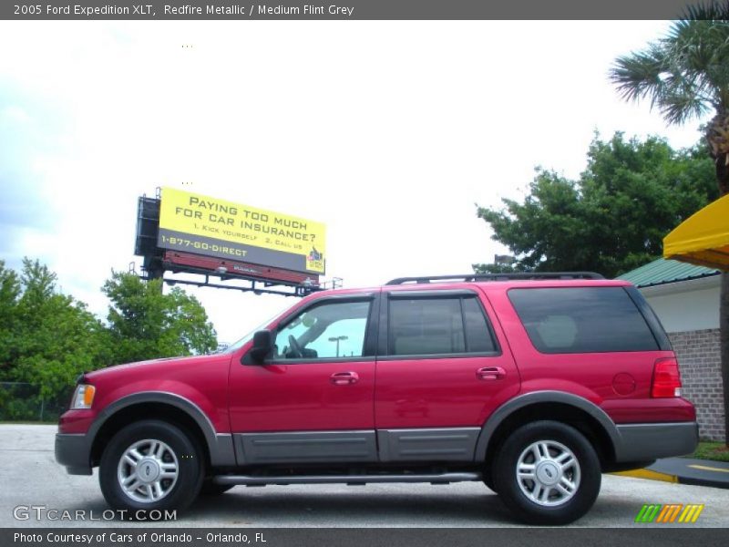 Redfire Metallic / Medium Flint Grey 2005 Ford Expedition XLT