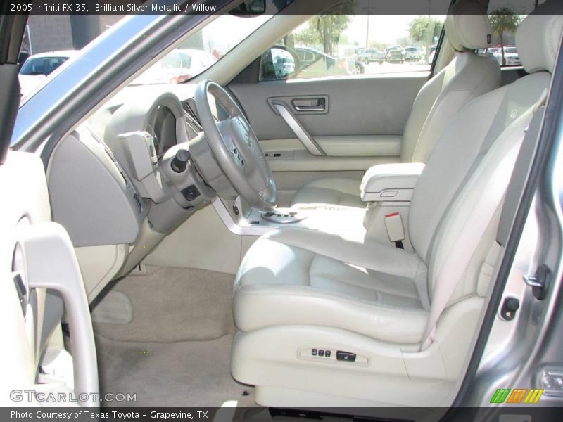 Brilliant Silver Metallic / Willow 2005 Infiniti FX 35