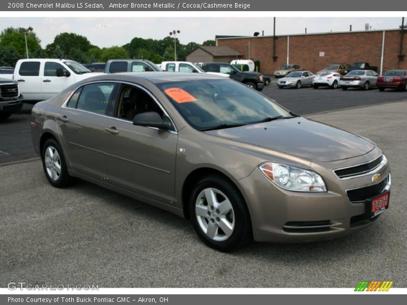 Amber Bronze Metallic / Cocoa/Cashmere Beige 2008 Chevrolet Malibu LS Sedan