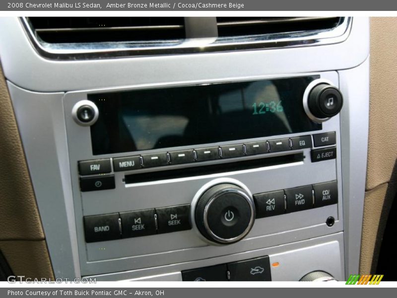 Amber Bronze Metallic / Cocoa/Cashmere Beige 2008 Chevrolet Malibu LS Sedan