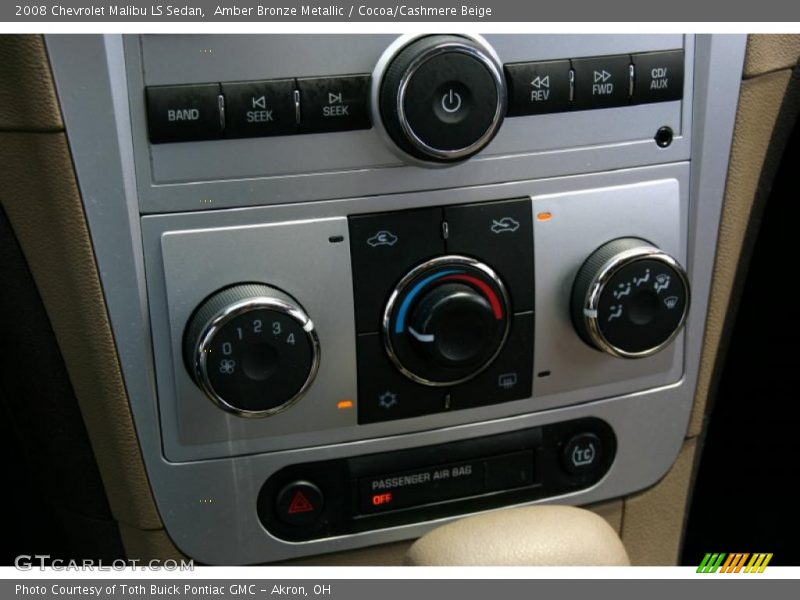 Amber Bronze Metallic / Cocoa/Cashmere Beige 2008 Chevrolet Malibu LS Sedan