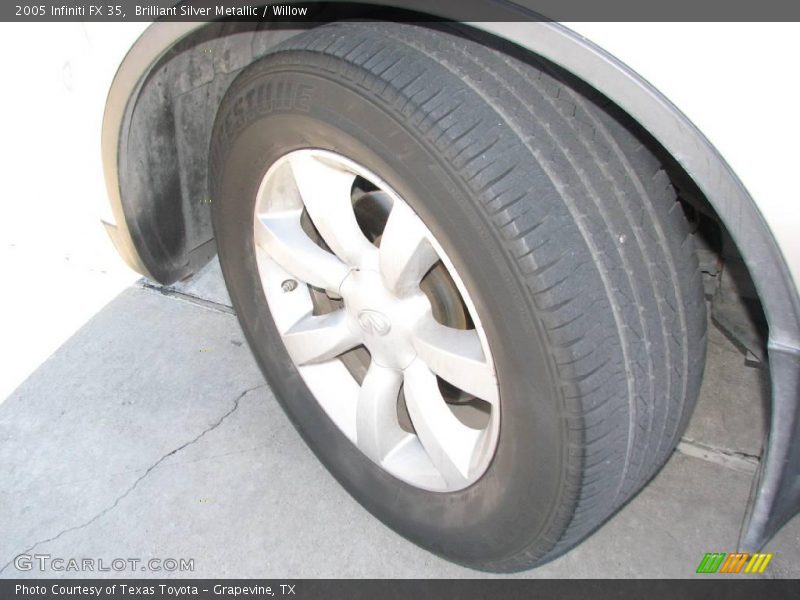 Brilliant Silver Metallic / Willow 2005 Infiniti FX 35