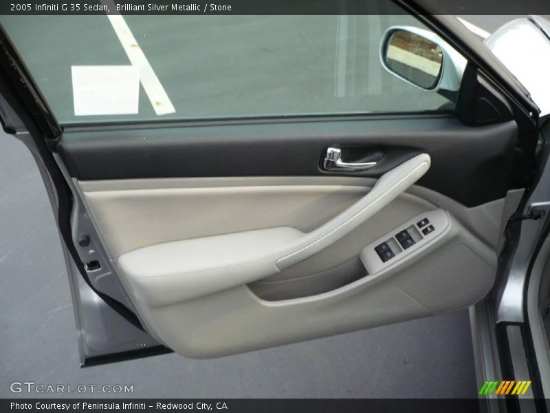 Brilliant Silver Metallic / Stone 2005 Infiniti G 35 Sedan