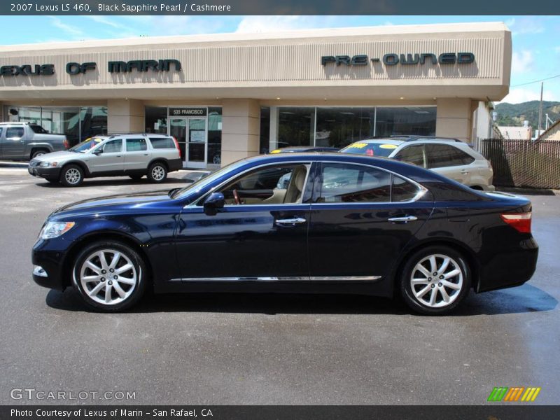 Black Sapphire Pearl / Cashmere 2007 Lexus LS 460