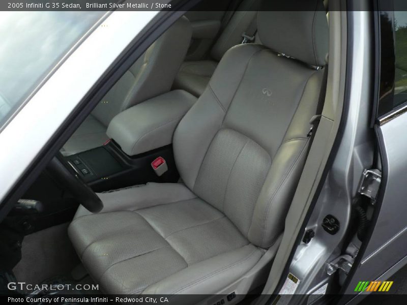 Brilliant Silver Metallic / Stone 2005 Infiniti G 35 Sedan