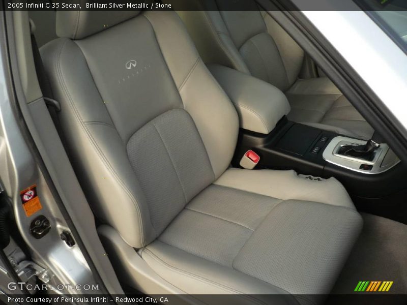 Brilliant Silver Metallic / Stone 2005 Infiniti G 35 Sedan