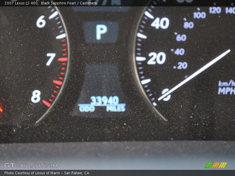 Black Sapphire Pearl / Cashmere 2007 Lexus LS 460