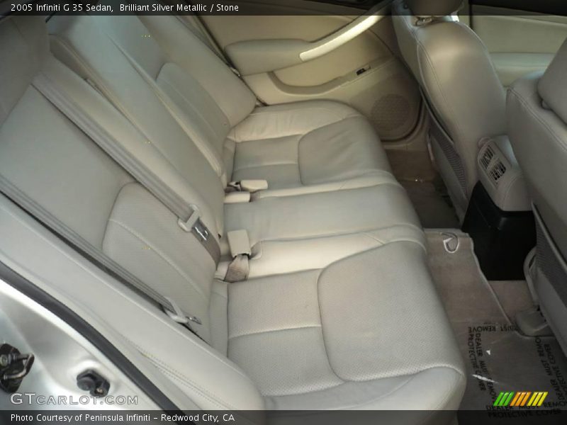 Brilliant Silver Metallic / Stone 2005 Infiniti G 35 Sedan