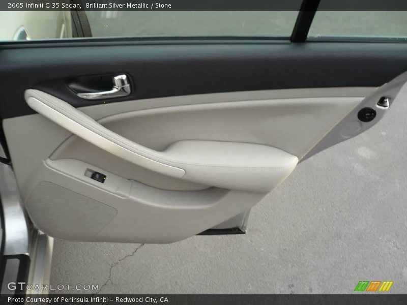 Brilliant Silver Metallic / Stone 2005 Infiniti G 35 Sedan