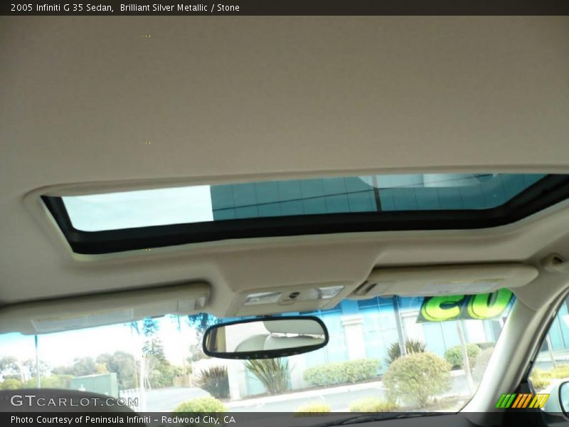 Brilliant Silver Metallic / Stone 2005 Infiniti G 35 Sedan