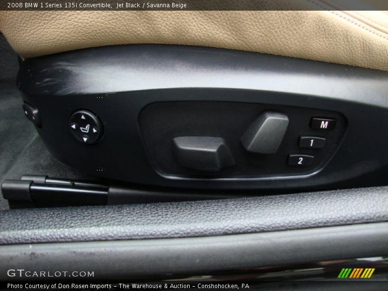 Jet Black / Savanna Beige 2008 BMW 1 Series 135i Convertible
