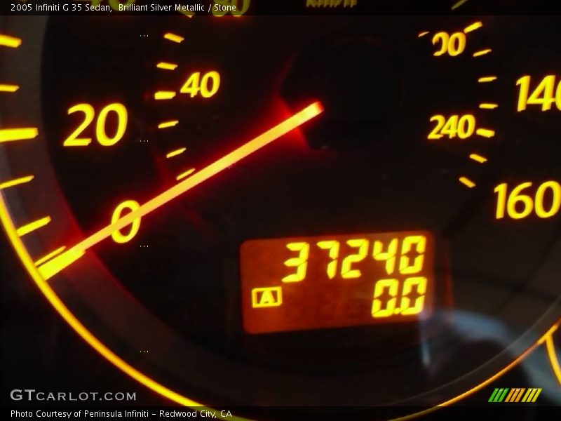 Brilliant Silver Metallic / Stone 2005 Infiniti G 35 Sedan