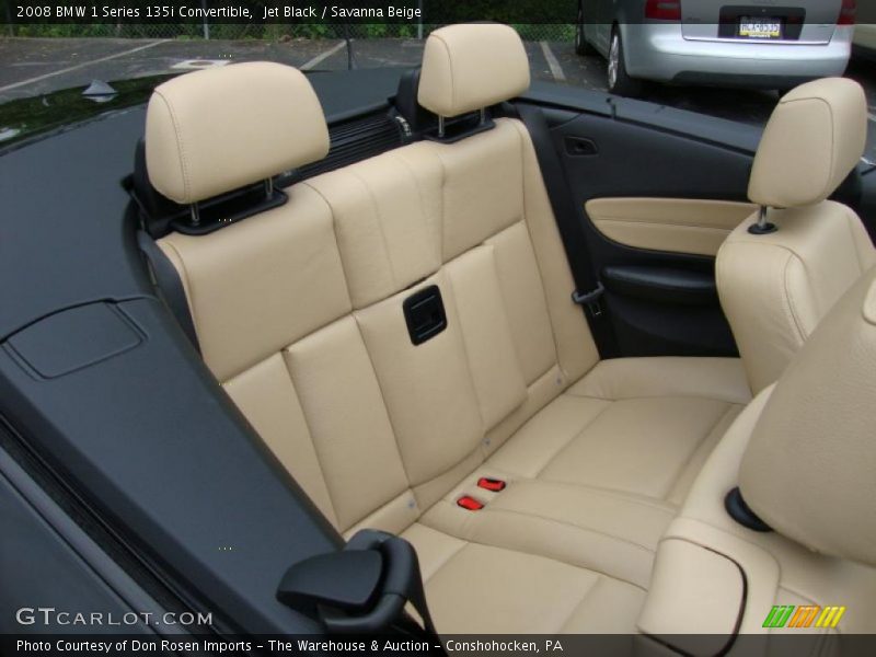 Jet Black / Savanna Beige 2008 BMW 1 Series 135i Convertible