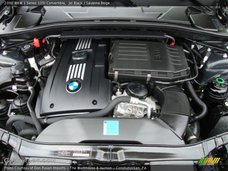 Jet Black / Savanna Beige 2008 BMW 1 Series 135i Convertible
