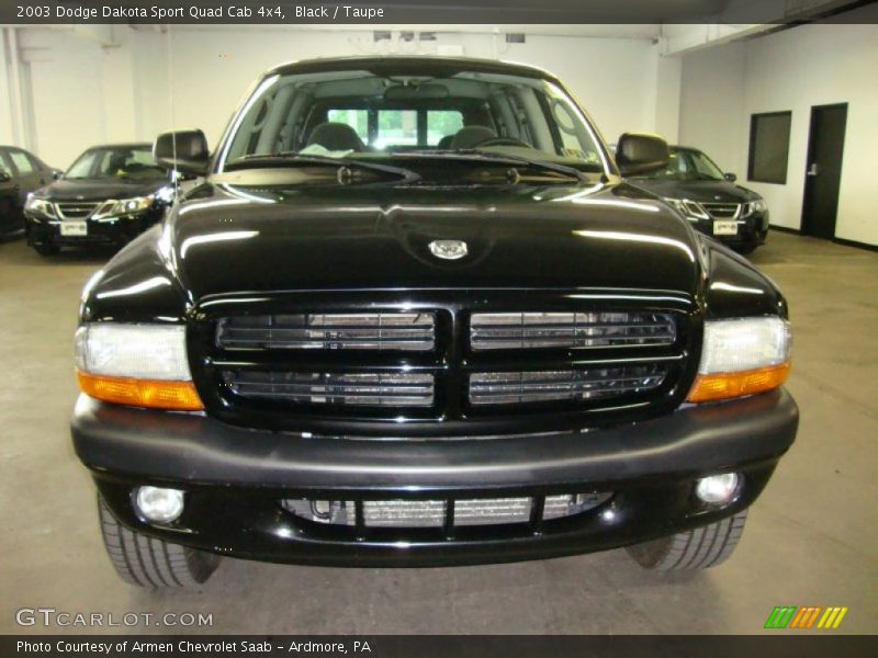 Black / Taupe 2003 Dodge Dakota Sport Quad Cab 4x4