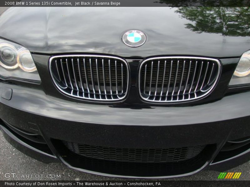 Jet Black / Savanna Beige 2008 BMW 1 Series 135i Convertible