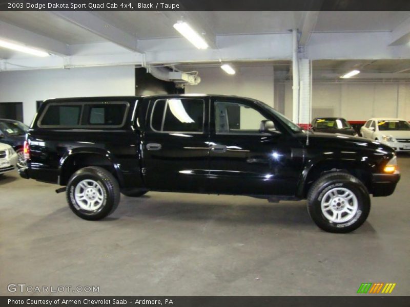 Black / Taupe 2003 Dodge Dakota Sport Quad Cab 4x4