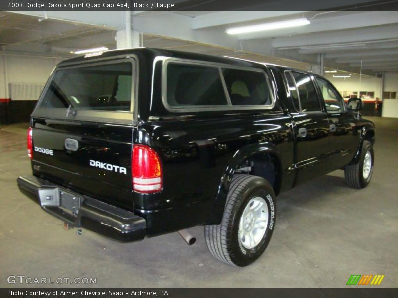Black / Taupe 2003 Dodge Dakota Sport Quad Cab 4x4