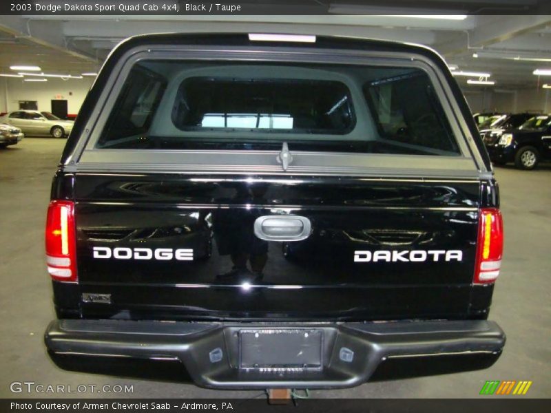 Black / Taupe 2003 Dodge Dakota Sport Quad Cab 4x4