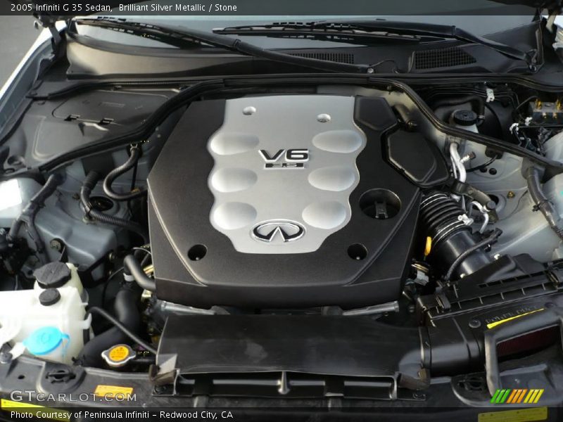 Brilliant Silver Metallic / Stone 2005 Infiniti G 35 Sedan