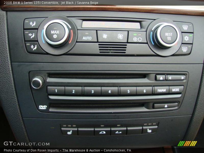 Jet Black / Savanna Beige 2008 BMW 1 Series 135i Convertible