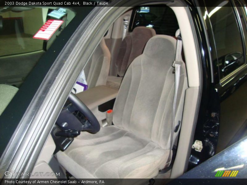 Black / Taupe 2003 Dodge Dakota Sport Quad Cab 4x4