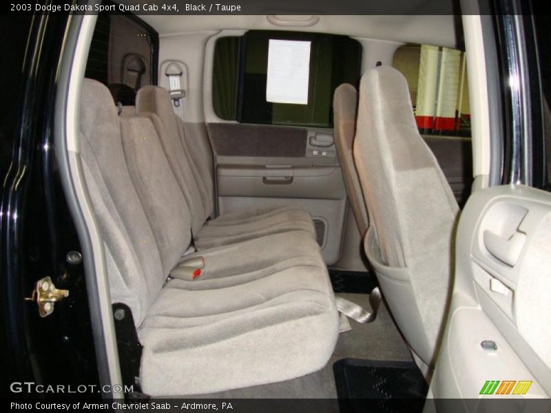 Black / Taupe 2003 Dodge Dakota Sport Quad Cab 4x4