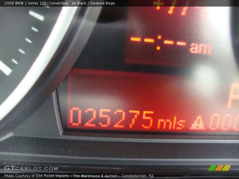 Jet Black / Savanna Beige 2008 BMW 1 Series 135i Convertible