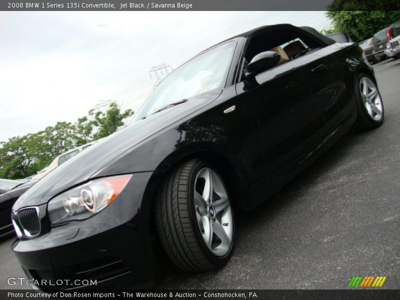 Jet Black / Savanna Beige 2008 BMW 1 Series 135i Convertible