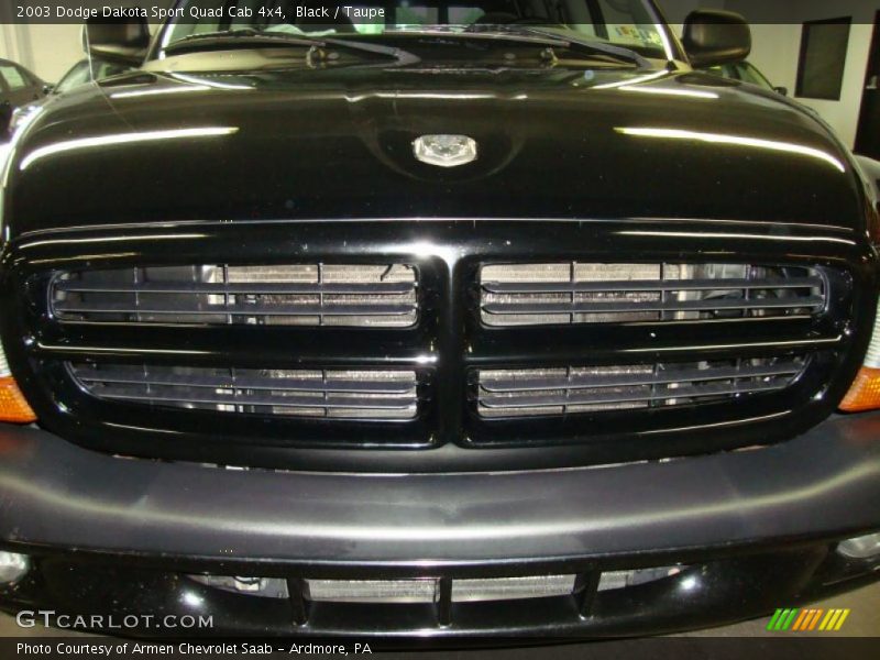 Black / Taupe 2003 Dodge Dakota Sport Quad Cab 4x4