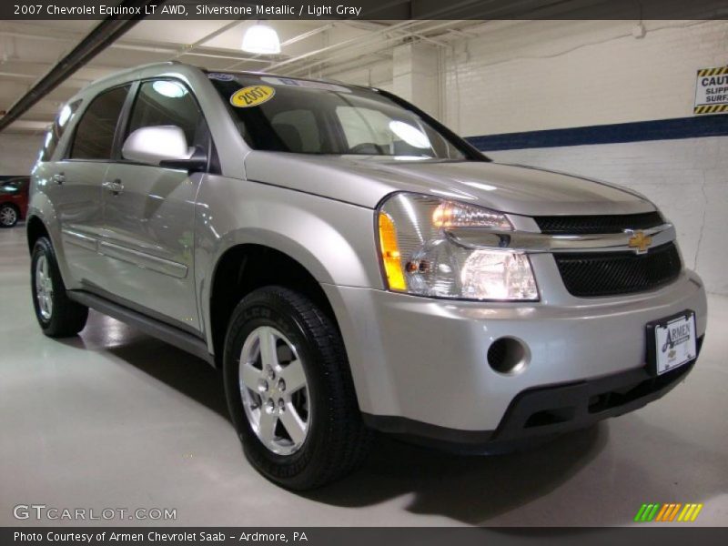 Silverstone Metallic / Light Gray 2007 Chevrolet Equinox LT AWD
