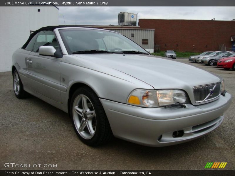 Mystic Silver Metallic / Gray 2001 Volvo C70 LT Convertible