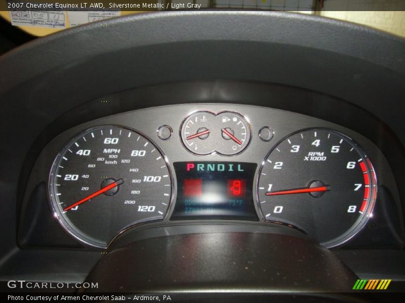 Silverstone Metallic / Light Gray 2007 Chevrolet Equinox LT AWD