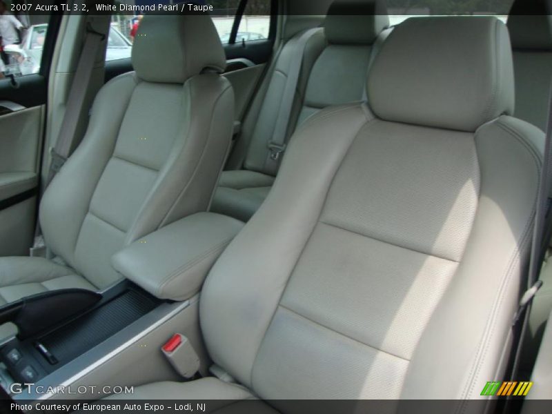 White Diamond Pearl / Taupe 2007 Acura TL 3.2