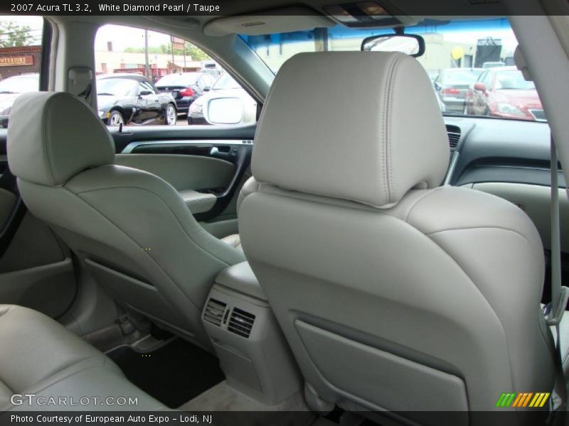 White Diamond Pearl / Taupe 2007 Acura TL 3.2