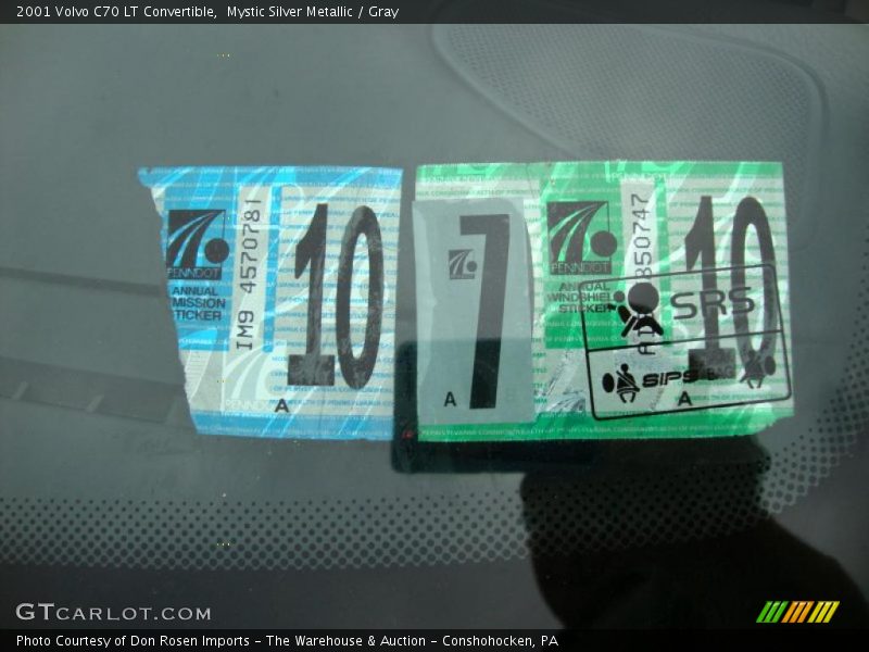 Mystic Silver Metallic / Gray 2001 Volvo C70 LT Convertible