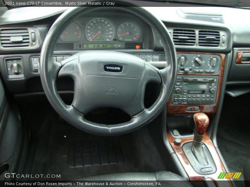 Mystic Silver Metallic / Gray 2001 Volvo C70 LT Convertible