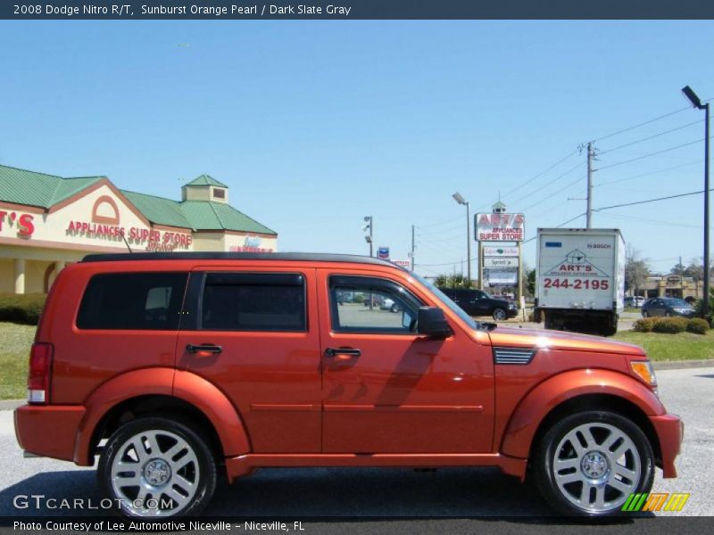 Sunburst Orange Pearl / Dark Slate Gray 2008 Dodge Nitro R/T