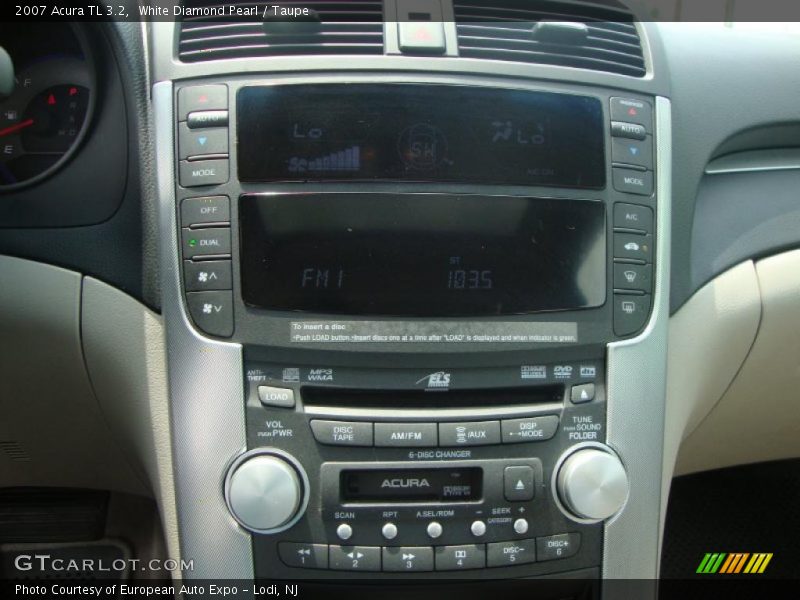 White Diamond Pearl / Taupe 2007 Acura TL 3.2