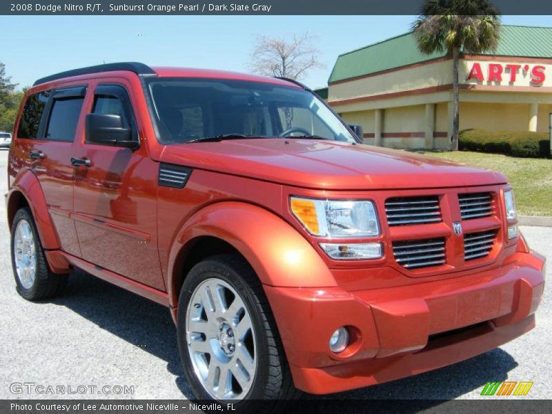 Sunburst Orange Pearl / Dark Slate Gray 2008 Dodge Nitro R/T