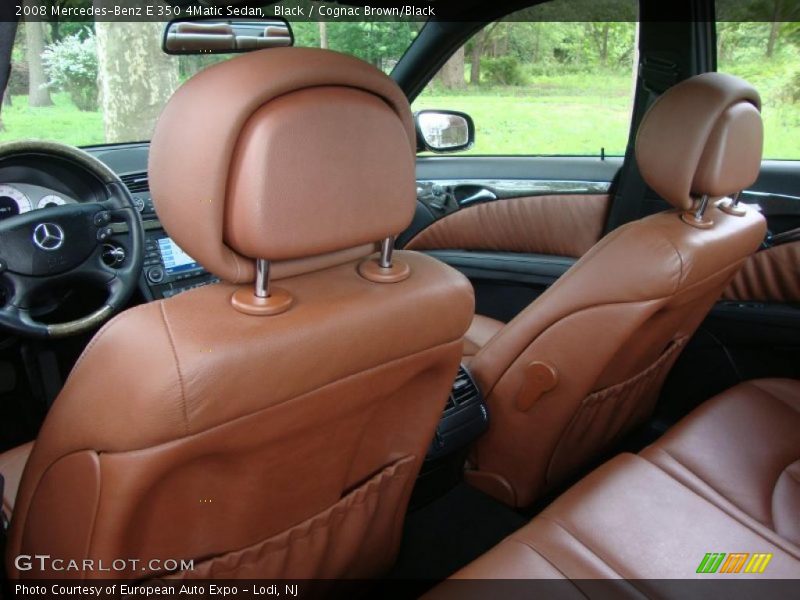 Black / Cognac Brown/Black 2008 Mercedes-Benz E 350 4Matic Sedan